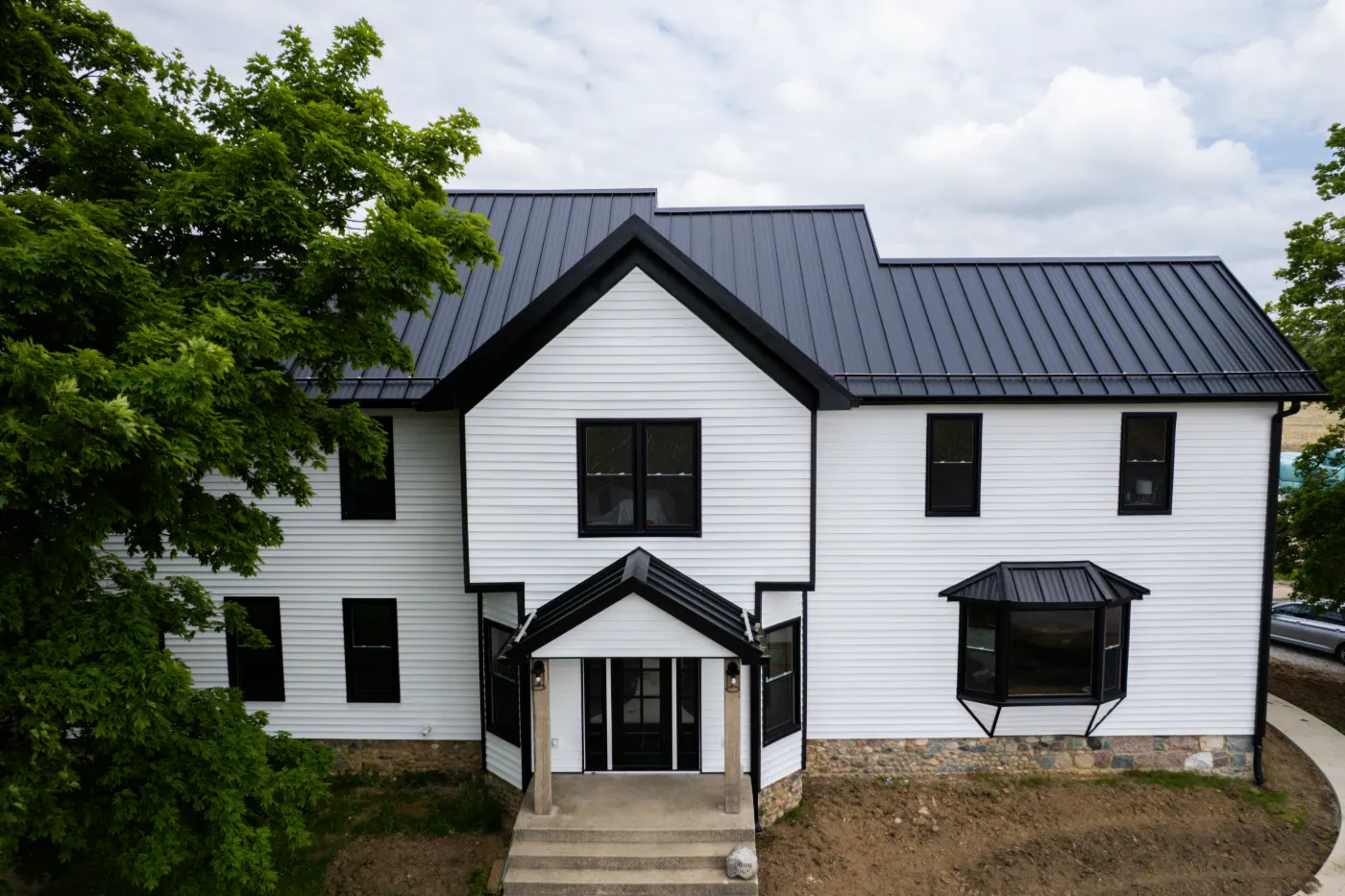 Fiber cement siding installed on a Britton Ridge home